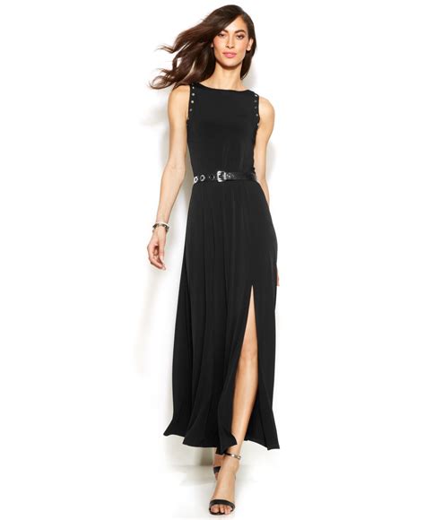 michael kors gowns sale|Michael Kors black pleated dress.